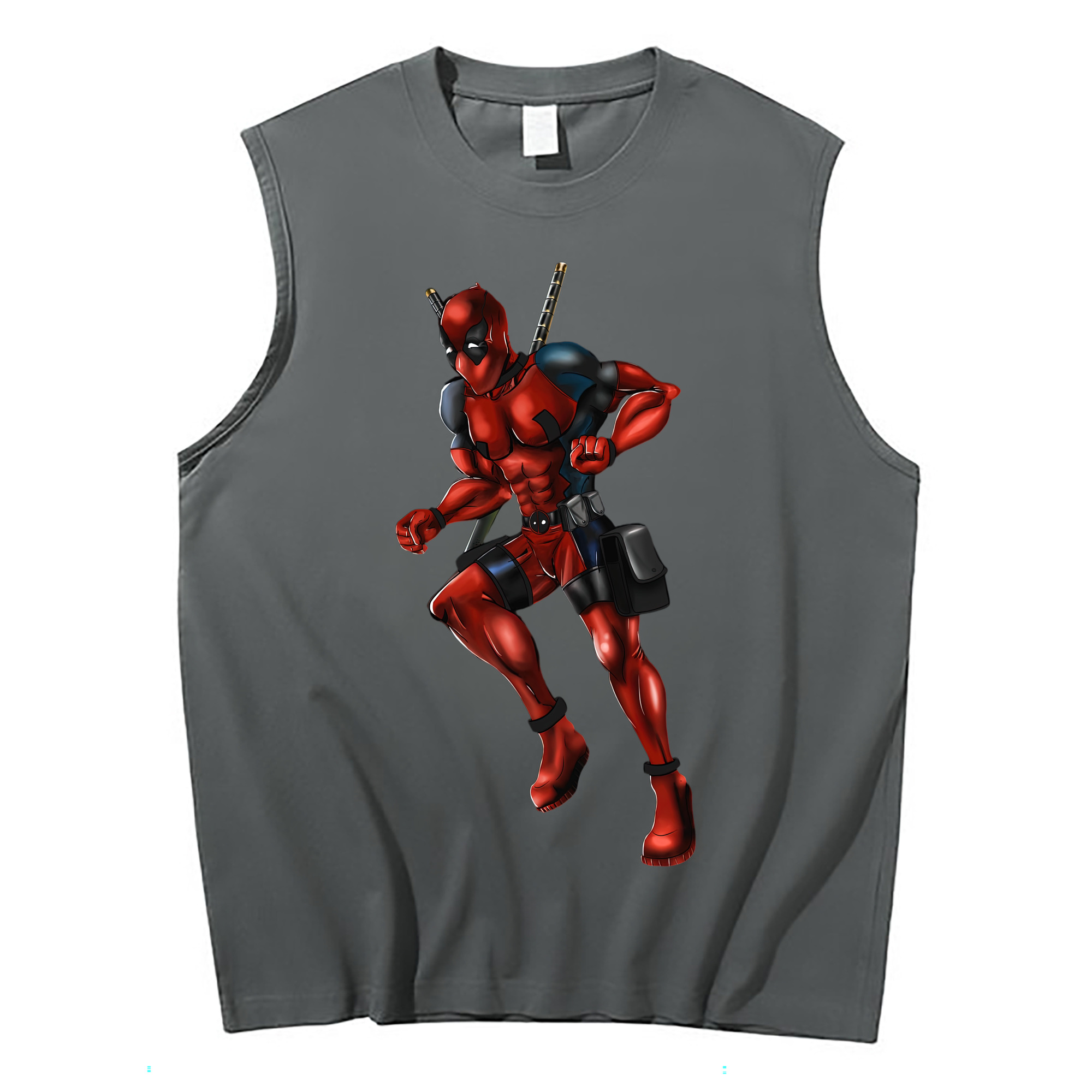 （画像用） Deadpool デッドプール コットン100％タンクトップ（フロントプリント）